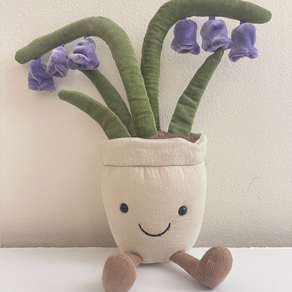 Authentic Jellycat Amusable Bluebell Potted Plant Soft Plush Toy Retired! RARE!!